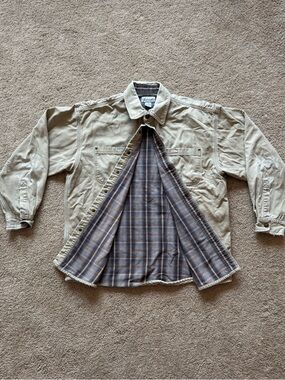 Vintage Men’s Large Heavyweight Flannel Lined Jacket/Button up